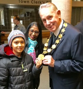 Milton Mayor at Town Hall