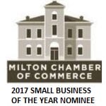 Milton Chamber of commerce 2017 small business of the year nominee
