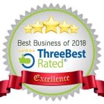 Three Best Rated award for 2018. Best Optical in Milton.