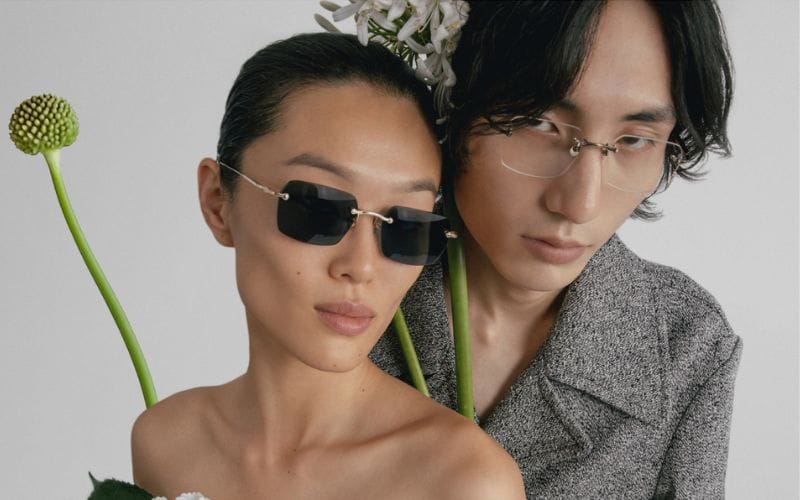 Models wearing Matsuda prescription eyeglasses and sunglasses